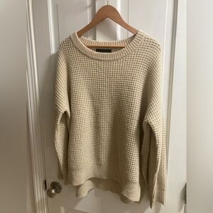 Jenni Kayne Cameau Seattle Wool & Camel Hair Blend Crewneck Sweater size medium